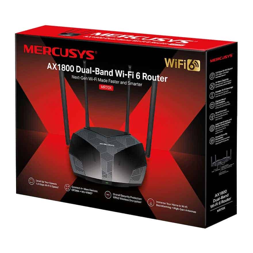(image for) Mercusys MR70X WiFi 6 Dual-Band Gigabit Router